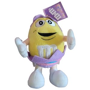 Vtg '01 M & M Yellow Easter Egg Costume Plush Galerie Collectible M&M Posable